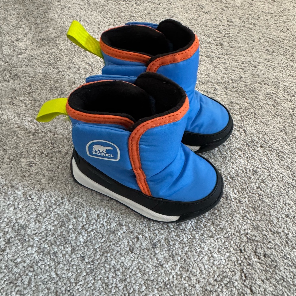 Sorel Kids Blue and Orange Winter Boots